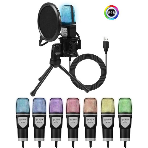 Microphones Vlog Video Live Streaming Durable Condenser Microphone Shock Mount 2