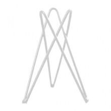 (White) Air Plant Holder Metal Flower Pot Stand Geometric Iron Tillandsia Display Art