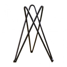 (Black) Air Plant Holder Metal Flower Pot Stand Geometric Iron Tillandsia Display Art