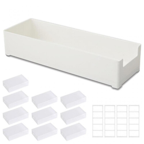 Plastic Desk Compartment Storage Container Antidust Stationery Jewelry Organizer 1