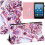 (Purple) Tablet Protective for Case For Amazon All-New Fire HD8 2018/17 PU Leather Auto S 2