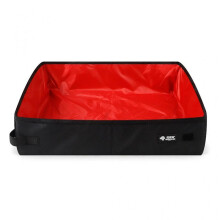 (S, Red) Collapsible Cats Litter Box for Travel with Medium Cats and Kitten Leak Proof