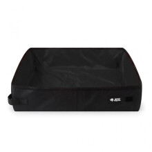 (S, Black) Collapsible Cats Litter Box for Travel with Medium Cats and Kitten Leak Proof