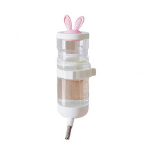 (White) Dogs Water Dispenser Cage Hangings Water Bottle Pet Water Bottle For Cage