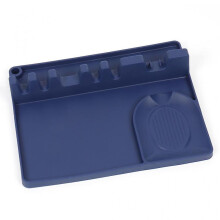 2 in 1 Silicone Spoon Holder with Drip Pad Include 5 Slots 1 Spoon Holder for Stove Top Kitchen Cooking Utensil Rest