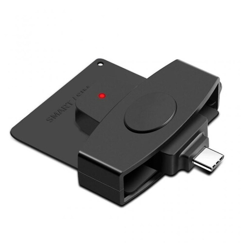 USBC Smart Memory Card Reader for Identity Card Smart Card Cloner Adapter