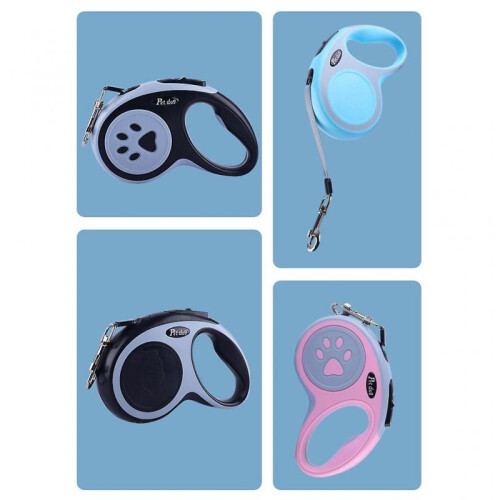 5M Retractable Dog Leash Kitten Auto-retractable Traction Rope Walking Leash 1