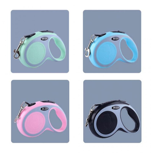 5M Retractable Dog Leash Kitten Auto-retractable Traction Rope Walking Leash 2