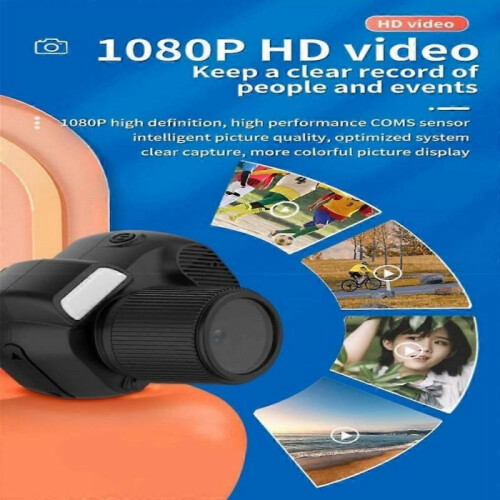 (32G Memory Card) Mini Camera Keychain, 1080P Mini Digital Camera Keychain Nostalgic Camera 1