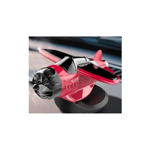 (Red) Car Dashboard Decor, Solar Airplane, Solar Powered Aircraft for Tabletop Office