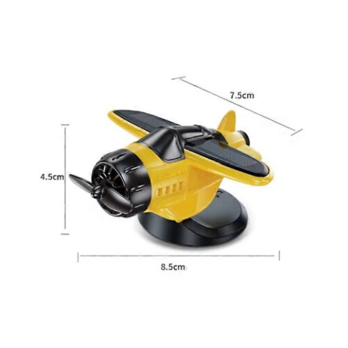 (Red) Car Dashboard Decor, Solar Airplane, Solar Powered Aircraft for Tabletop Office 1