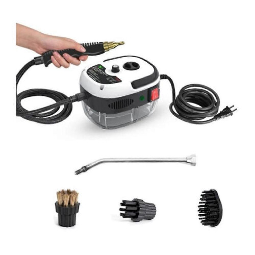 (White EU Plug) Eigoods 2500w Handheld High-Temperature Pressurized Cleaner,New Multi-surface