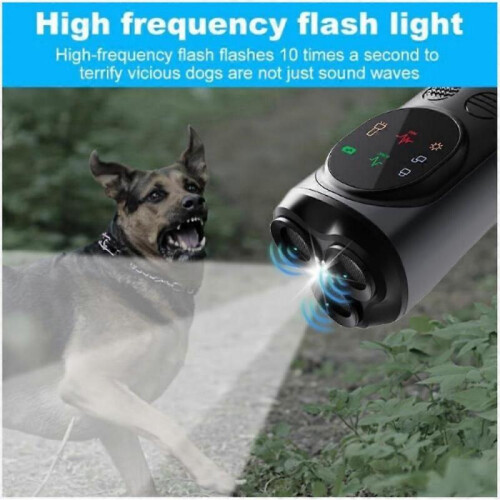 (Blue) Hyperhush Pro - Anti-Bark Trainer, Anti Barking Device Outside 1