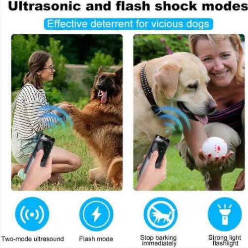 (Blue) Hyperhush Pro - Anti-Bark Trainer, Anti Barking Device Outside 2