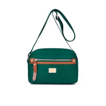 (Green) Popularate Nylon Crossbody Bag,Waterproof Shoulder Bags with Multi Pockets