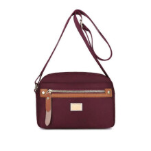 (Purple) Popularate Nylon Crossbody Bag,Waterproof Shoulder Bags with Multi Pockets
