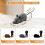 (Dark Grey) Interactive Automatic Moving Mouse Toys with Squeaky Sound,Interactive Cat Toys 5
