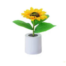 (1pc) Rechargeable Sunflower Led Simulation Night Light Room Bedroom Bedside Decoration Atmosphere Light