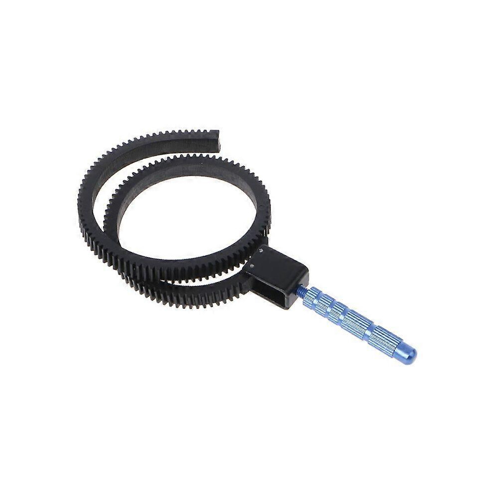 (As Show, One Size) Adjustable Follow Focus Gear Ring Belt Aluminum Alloy Grip Dslr Slr Camcorder Camera Accessories 5021564592775