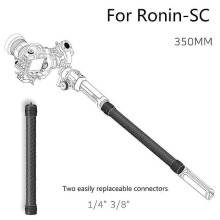 (As show, One size) 35cm Portable Carbon Fiber Bar Handheld Extension Rod Stick for D-JI Ronin-S Gimbal Stabilizer 1/4'' 3/8" Thread Screws