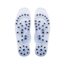 (S 35-40, White) Magnetic Therapy Acupressure Slimming Insoles - Relieve Pain & Improve Blood Circulation