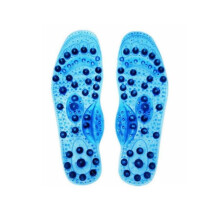 (L 40-45, Blue) Magnetic Therapy Acupressure Slimming Insoles - Relieve Pain & Improve Blood Circulation