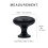 HESTIA HARDWARE 5 Pack | Matte Black Cabinet Knobs | 1.15 Inch (29mm) Kitchen and Bathroom Drawer Knobs 4
