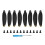 (Blue, One size) Drone Blades for Mavic Mini Drone Spare Part Replacement Foldable Propeller 1