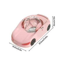 (Pink) Exercise Wheel for Hamsters, Silent Fitness Wheel Toy Vehicle for Small Pets