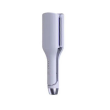 (Purple) 32mm Egg Shaped Curling Iron V-Shape Wave Pattern Negative Ion Water Wave Texture Damage Free Hair Styling Tool for Dormitory