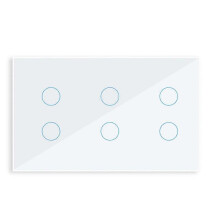 (White) Smart home remote control switch APP controls touch wireless wall switch Tuya WIFI Alex GoogleHome 147 high-power 10/6 channel