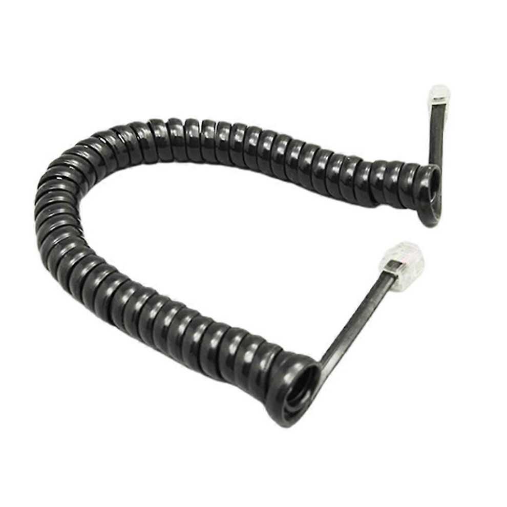 (, One Size) Rj9 Telephone Handset Cord For Telephone/Handset / / Curly 1.85M White/Black/Red 5021564583902
