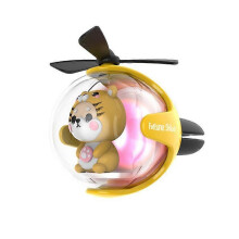 (Shiba Inu Tiger) Flying Ball Refillable Cartoon Light-up Car Air Freshener Clip,Auto Vent Clips
