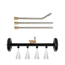 (4 Holes) Undercarriage Washer,16 Inch Pressure Washer Attachmentwith 4/5 Nozzle