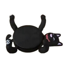 (Black) 3D Print Cat Coasters, Novel and Cute Cat Mug Holder