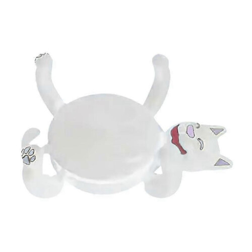 (White) 3D Print Cat Coasters, Novel and Cute Cat Mug Holder