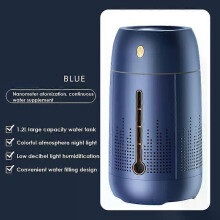 (Gilded Blue) Large capacity Humidifier For Home USB Ultrasonic Diffuser Cool Mist Maker Quiet Diffuser Machine for Home Office