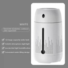 (White) Large capacity Humidifier For Home USB Ultrasonic Diffuser Cool Mist Maker Quiet Diffuser Machine for Home Office