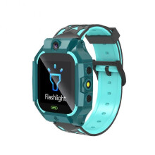 (Green) New Smart Watch Kids LBS Baby Phone 2G Watch Camera SOS PK Q02 Q12 Q15 Children Smartwatch Android Ios for Boys Girls Gifts