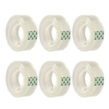 Liaogo 6 Rolls Transparent Tape Refills Rolls Clear Tape 3/4 x 1000 in 1 in Core Gift Wrapping Tape for Office Home School