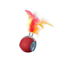 (Red-Feather Style) Interactive Cat Toys Ball for Indoor Cats, 2025 New Speedy 3.0 Tail Cat Toy