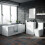 NES Home Bath Toilet Vanity Unit Three Piece White Bathroom Suite  Desner 1