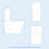 NES Home Bath Toilet Vanity Unit Three Piece White Bathroom Suite  Desner 9