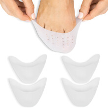 ViveSole Teenbeschermers voor dames en heren (4 stuks) - Siliconen hoezen voor voeten - Voetgelkappen voor pijnverlichting Decubitus voor schoenen We