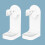 Electric toothbrush holder; 2-pack. 1