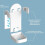Electric toothbrush holder; 2-pack. 2