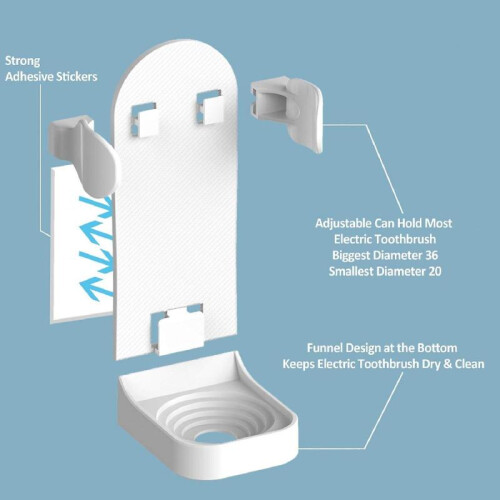 Electric toothbrush holder; 2-pack. 1