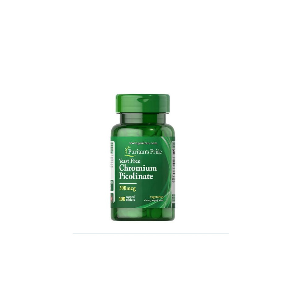 Puritan's Pride Chromium Picolinate 500 Mcg, 100 Vegetarian Tablets