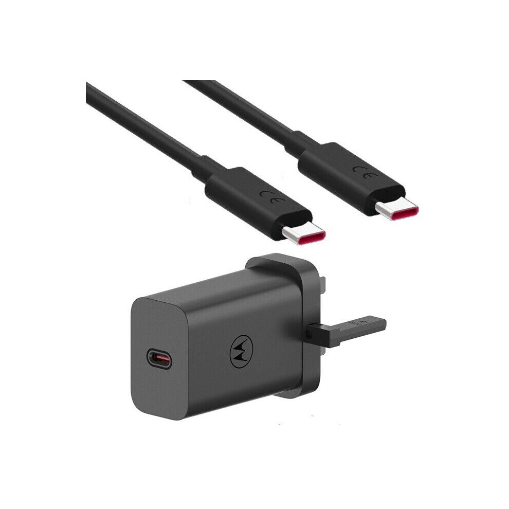 Motorola Charger - Turbopower 68W With Usb-C To Usb-C Ultrafast Cable.