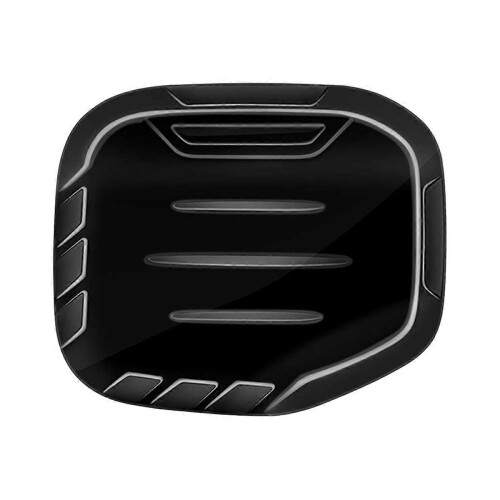 Adesivo Per Tappo Benzina Auto: Divertente Faccina, In PET Impermeabile, 12,7 Cm, Nero, Antigraffio